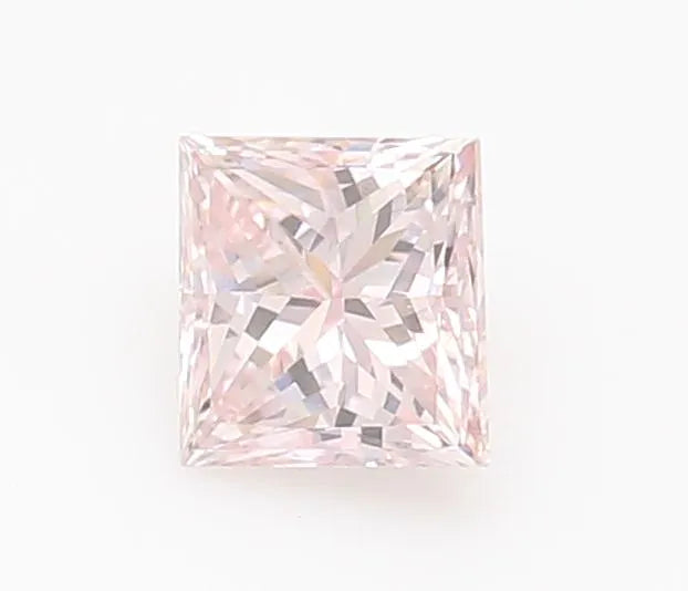 0.25ct Princess Natural Diamond (Colour Fancy Light Pink, Clarity VS1, GIA Certified)