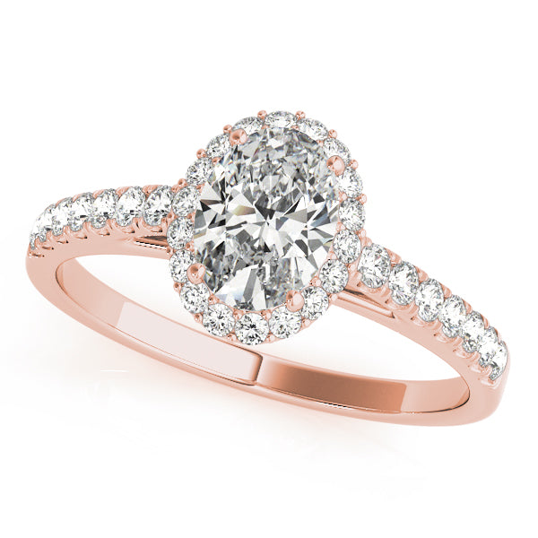 Oval Halo Lab Grown Diamond Engagement Ring