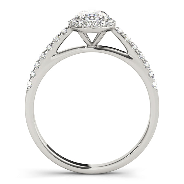 Oval Halo Lab Grown Diamond Engagement Ring