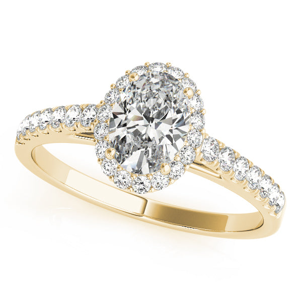Oval Halo Lab Grown Diamond Engagement Ring