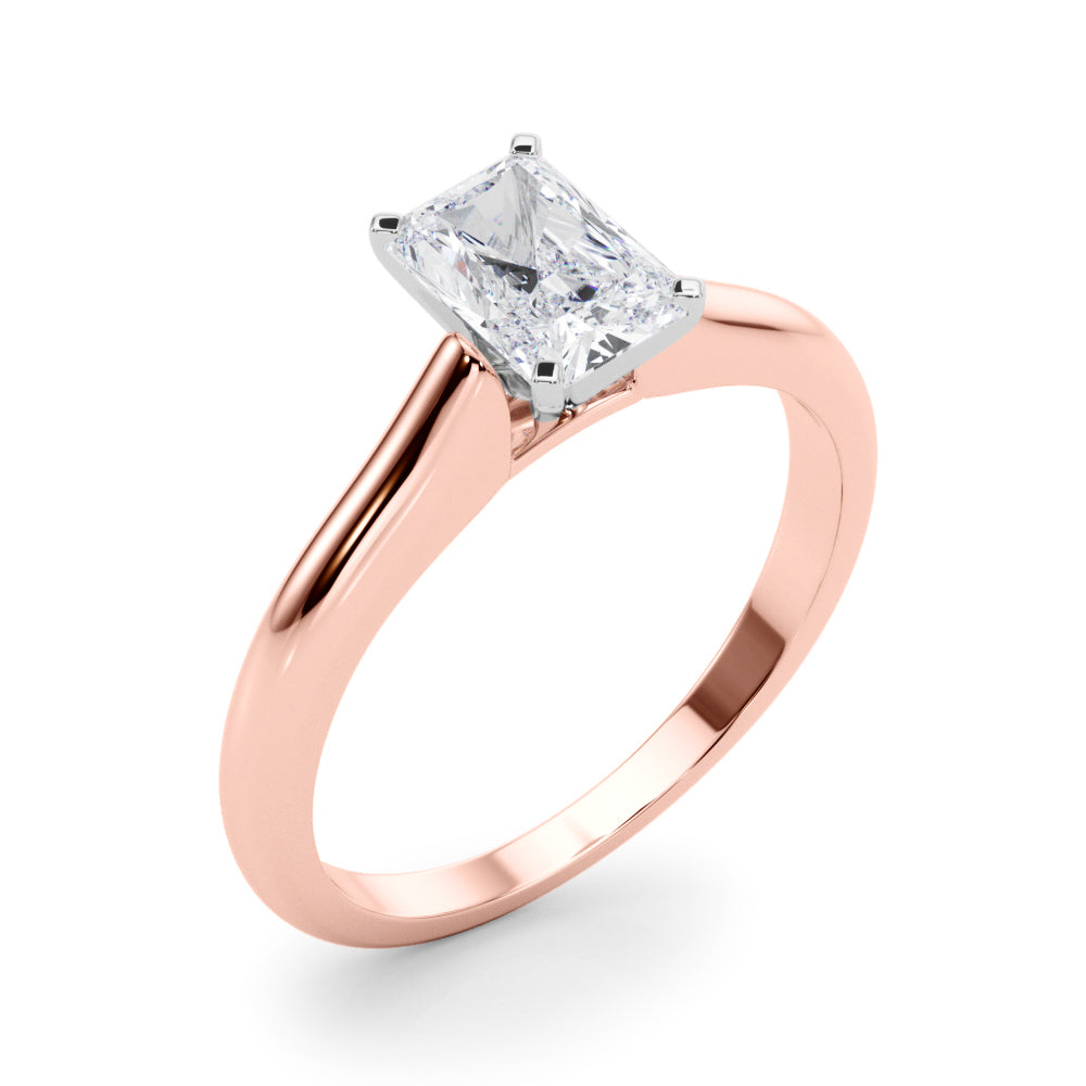 Cathedral Radiant Solitaire Engagement Ring