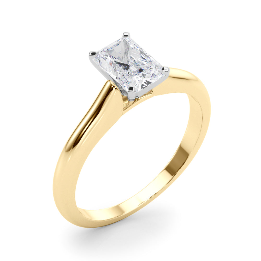 Cathedral Radiant Solitaire Engagement Ring
