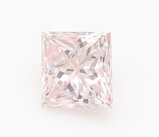 0.25ct Princess Natural Diamond (Colour Fancy Light Pink, Clarity VS1, GIA Certified)