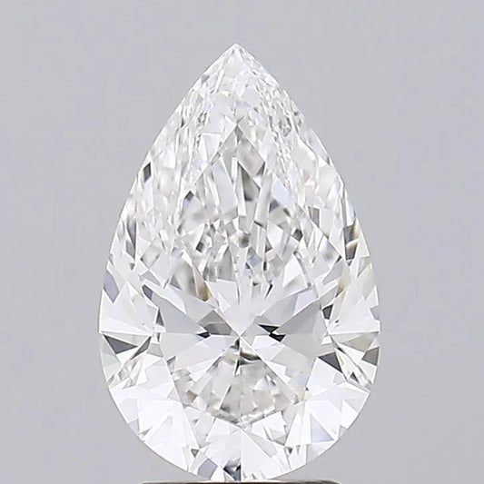 3.04ct Pear Lab Grown Diamond (Colour F, Clarity VVS2, IGI)