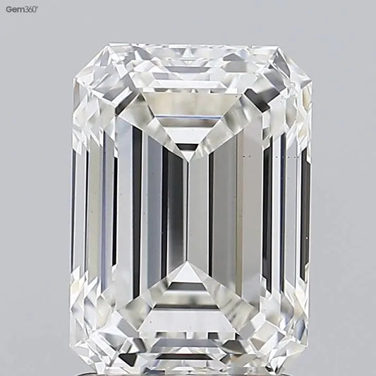 2.10ct Emerald Lab Grown Diamond (Colour H, Clarity VS1, IGI Certified)