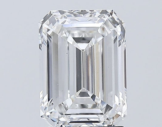 2.63ct Emerald Lab Grown Diamond (Colour F, Clarity VS1, IGI)