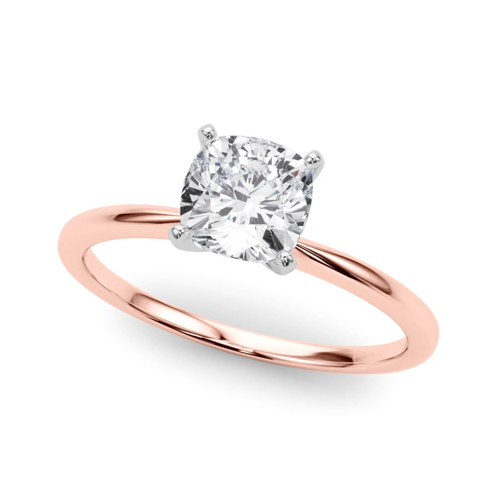 Petite Cushion Solitaire Engagement Ring