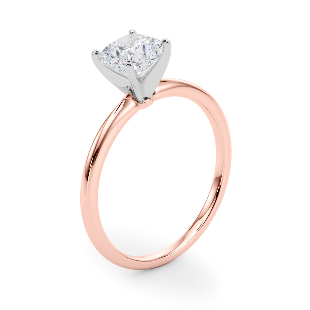 Petite Cushion Solitaire Engagement Ring