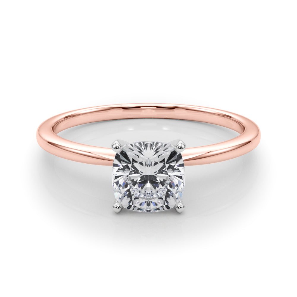 Petite Cushion Solitaire Engagement Ring