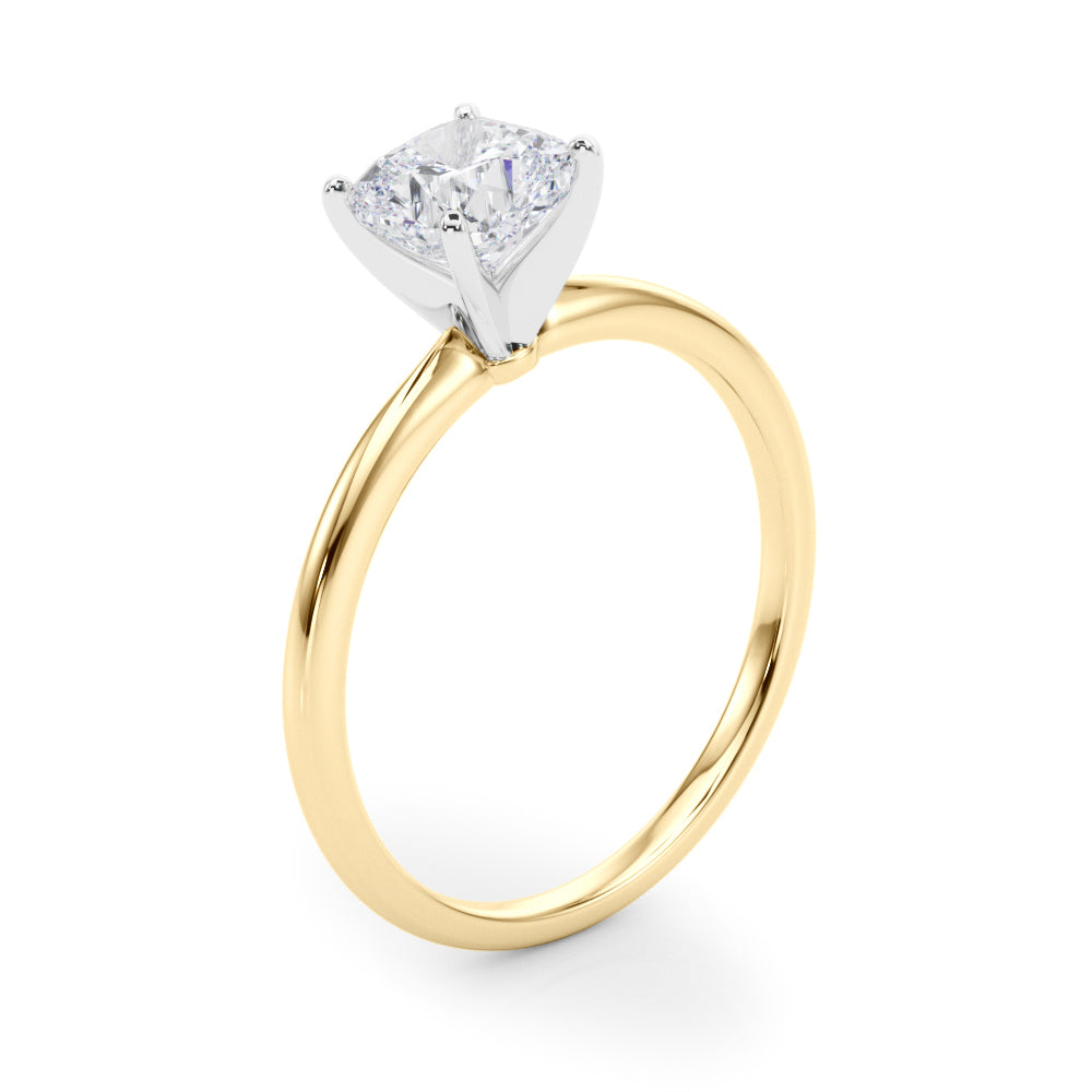 Petite Cushion Solitaire Engagement Ring