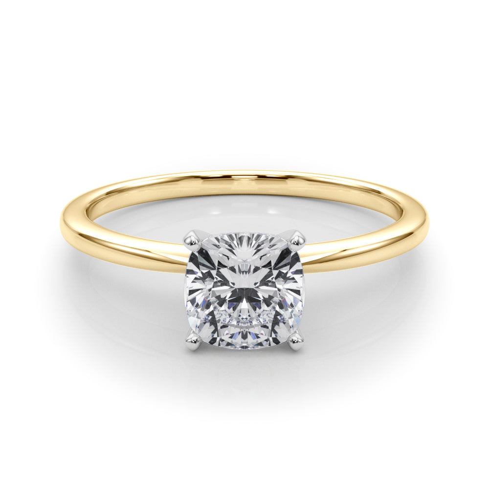 Petite Cushion Solitaire Engagement Ring