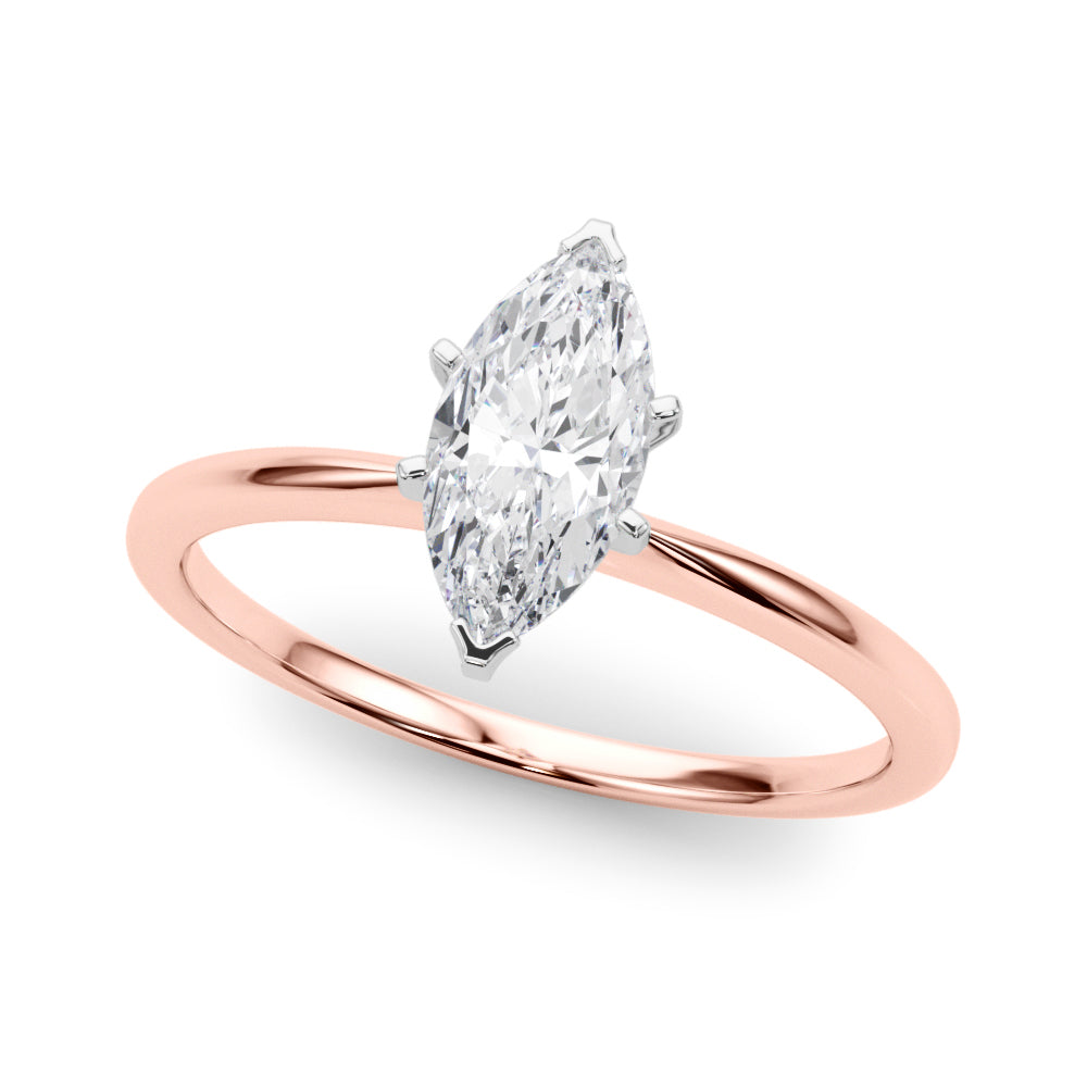 Petite Marquise Solitaire Engagement Ring