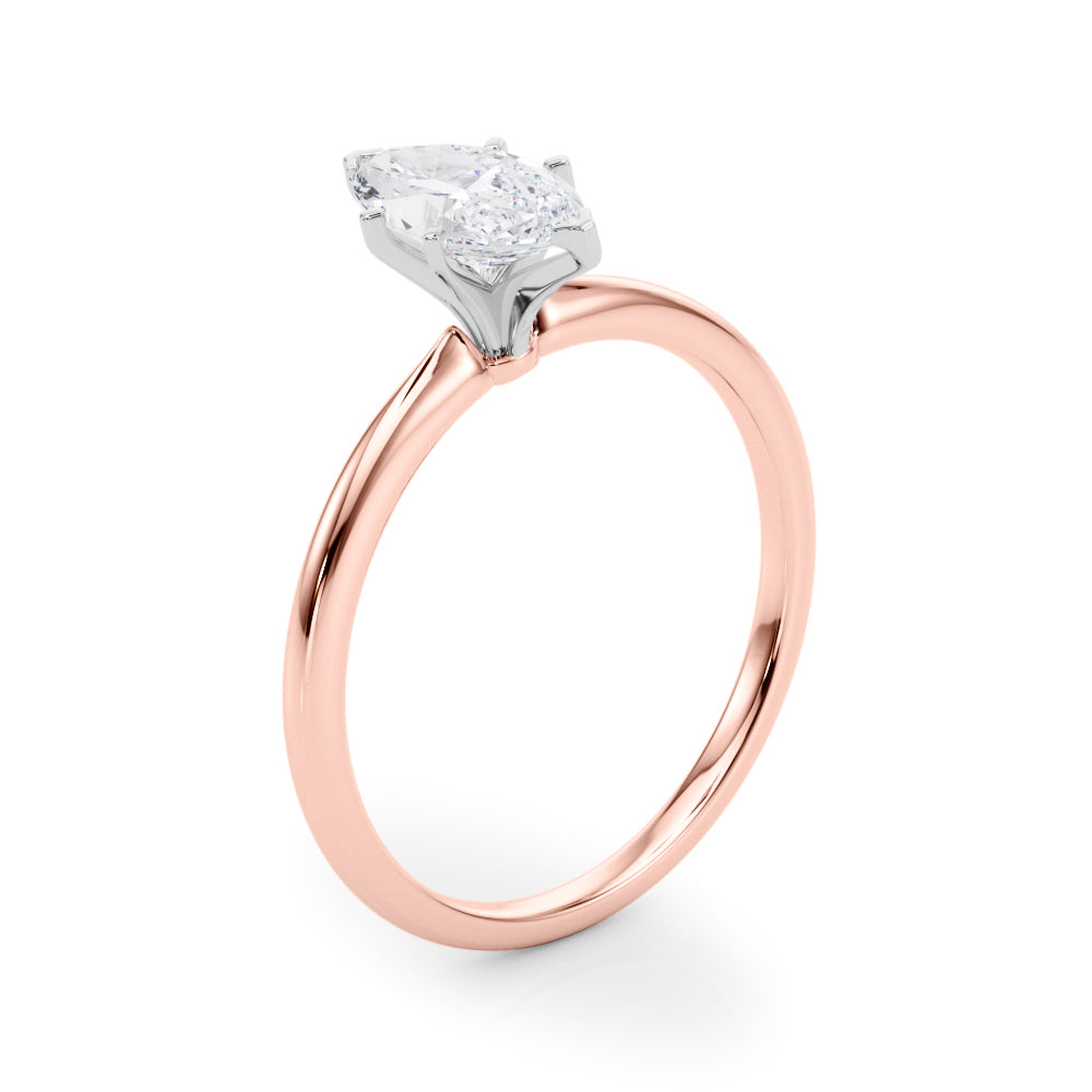 Petite Marquise Solitaire Engagement Ring