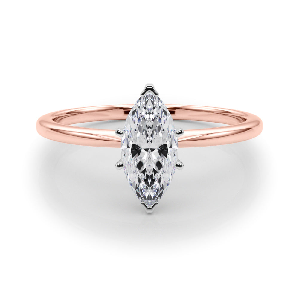 Petite Marquise Solitaire Engagement Ring
