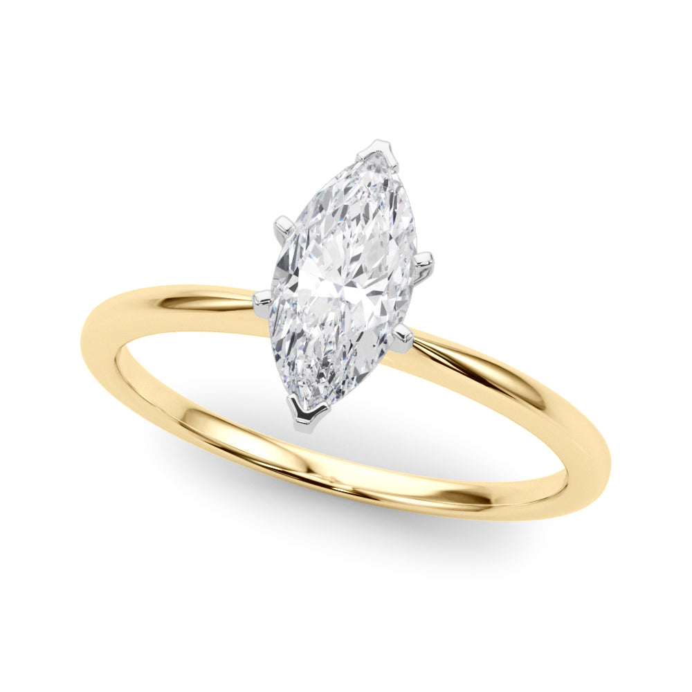 Petite Marquise Solitaire Engagement Ring