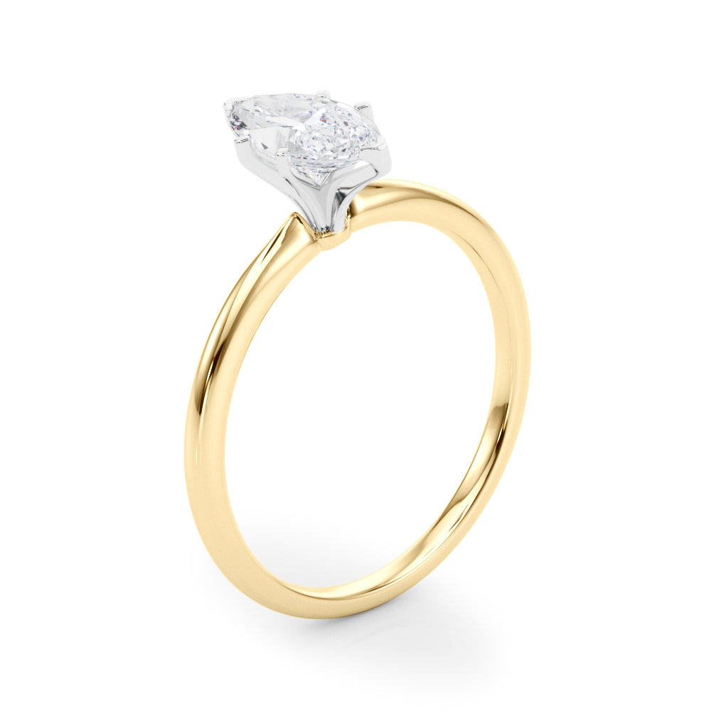 Petite Marquise Solitaire Engagement Ring