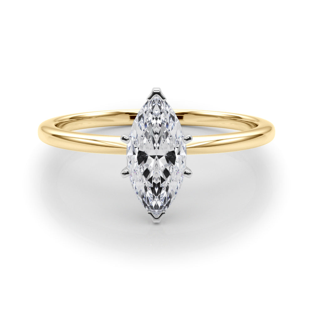 Petite Marquise Solitaire Engagement Ring