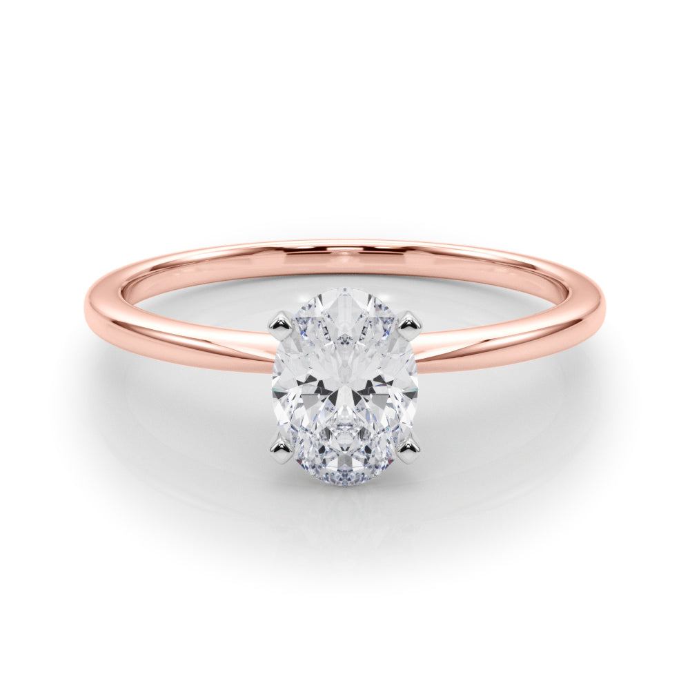 Petite Oval Solitaire Engagement Ring
