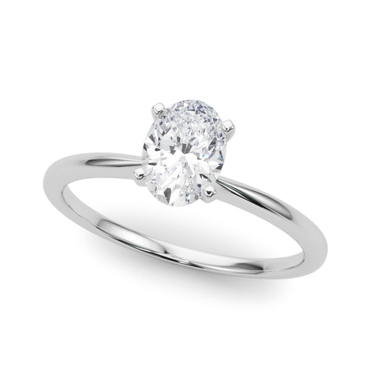 Petite Oval Solitaire Engagement Ring