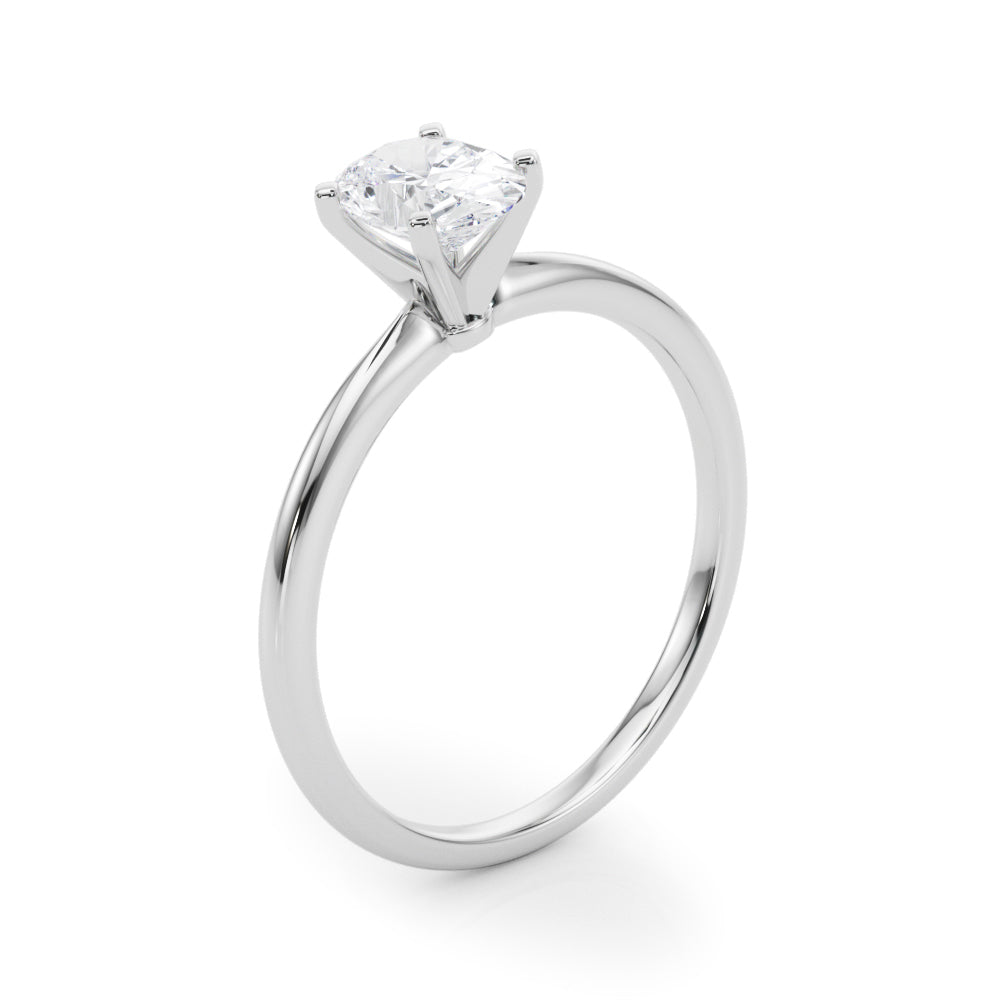 Petite Oval Solitaire Engagement Ring