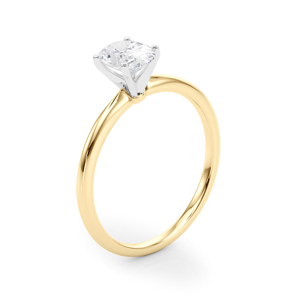 Petite Oval Solitaire Engagement Ring