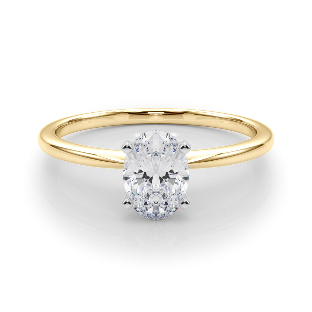 Petite Oval Solitaire Engagement Ring