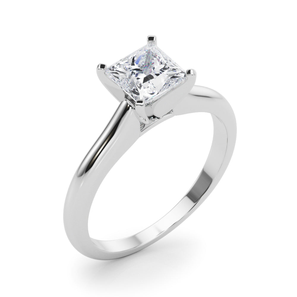 Cathedral Princess Solitaire Engagement Ring