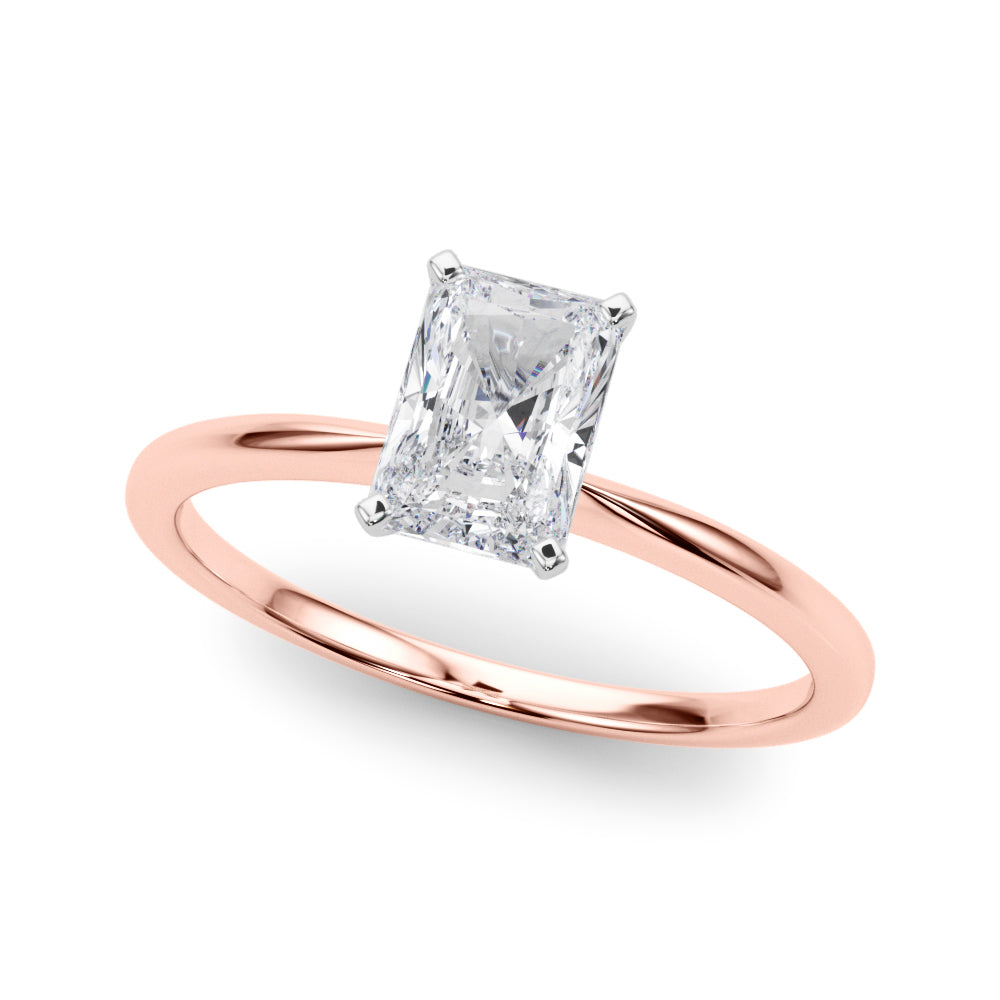 Petite Radiant Solitaire Engagement Ring