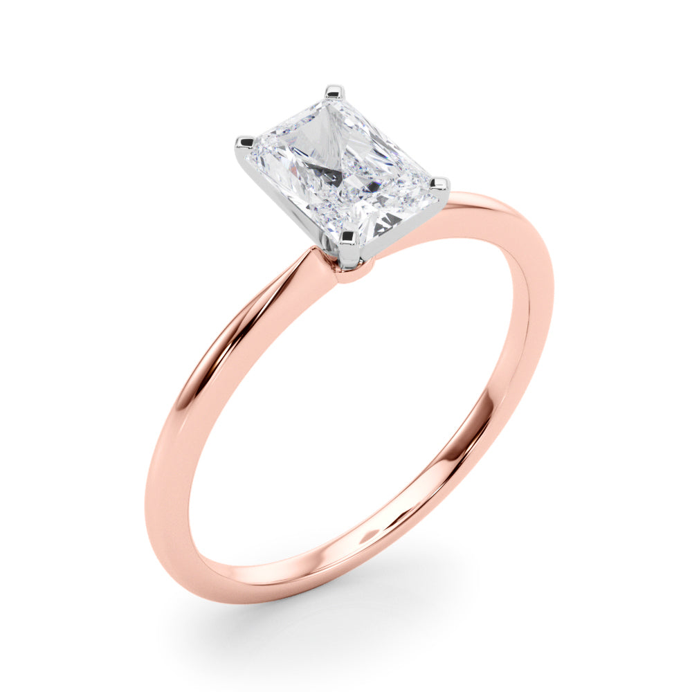 Petite Radiant Solitaire Engagement Ring