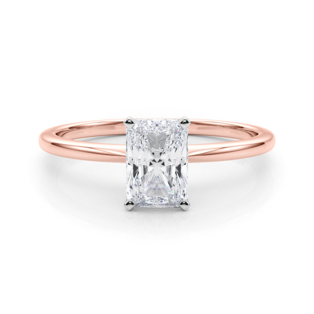 Petite Radiant Solitaire Engagement Ring