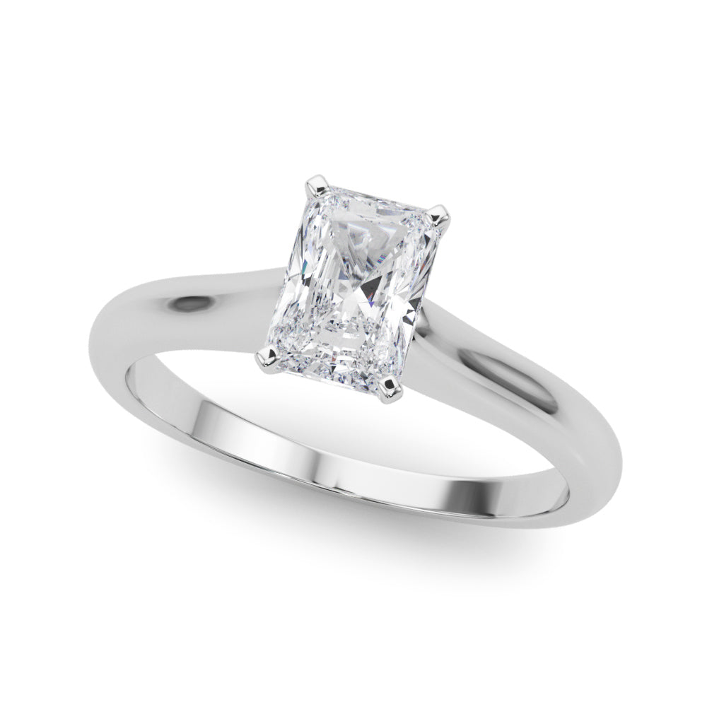 Cathedral Radiant Solitaire Engagement Ring