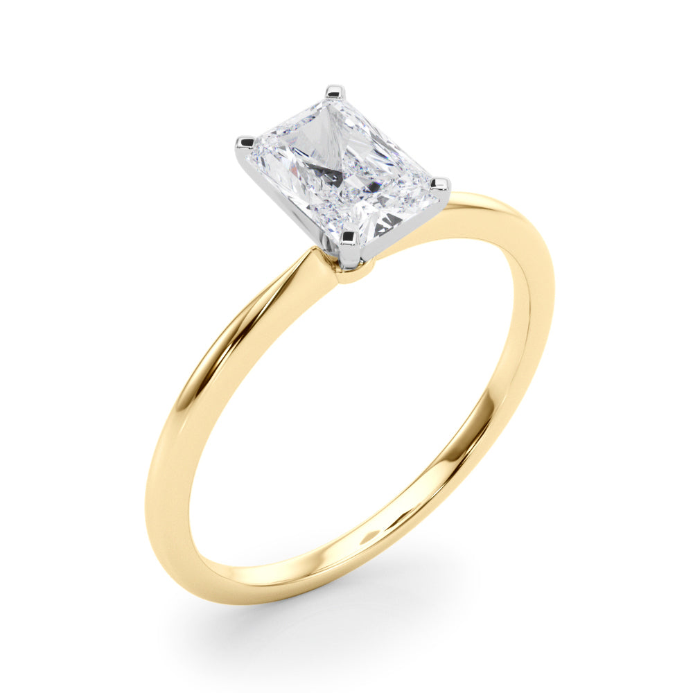 Petite Radiant Solitaire Engagement Ring