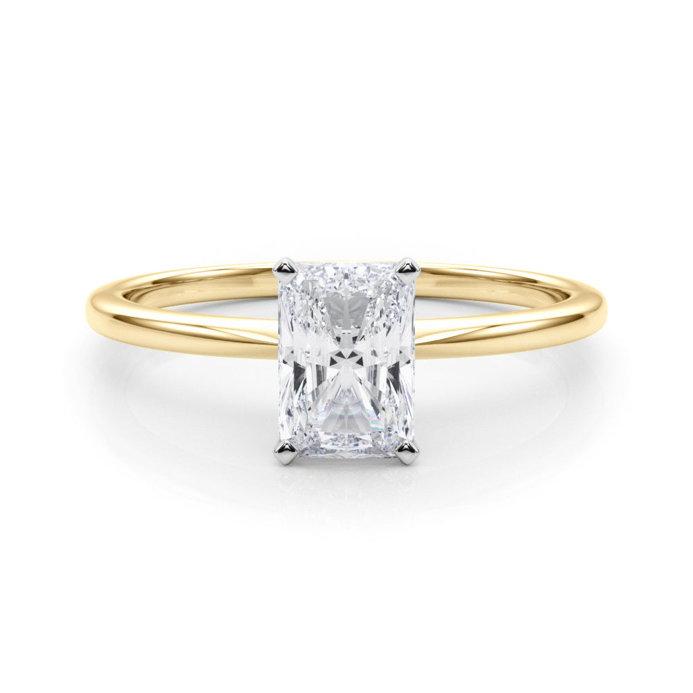 Petite Radiant Solitaire Engagement Ring