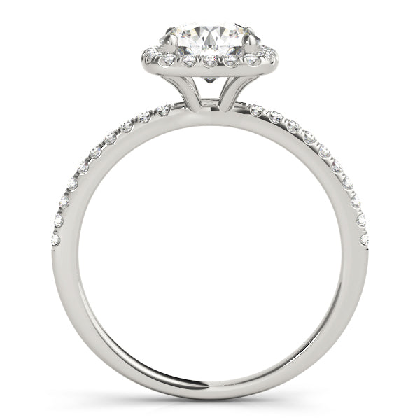 Round Royal Halo Engagement Ring