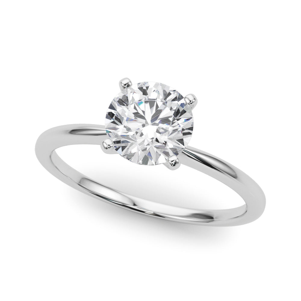 Petite Round Solitaire Engagement Ring