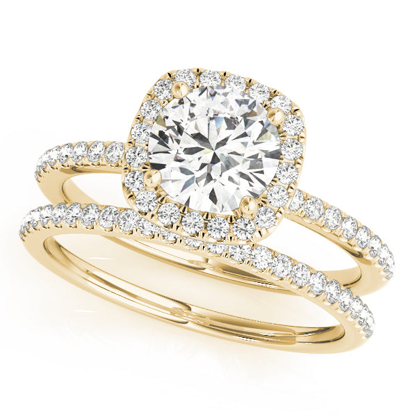 Round Royal Halo Engagement Ring
