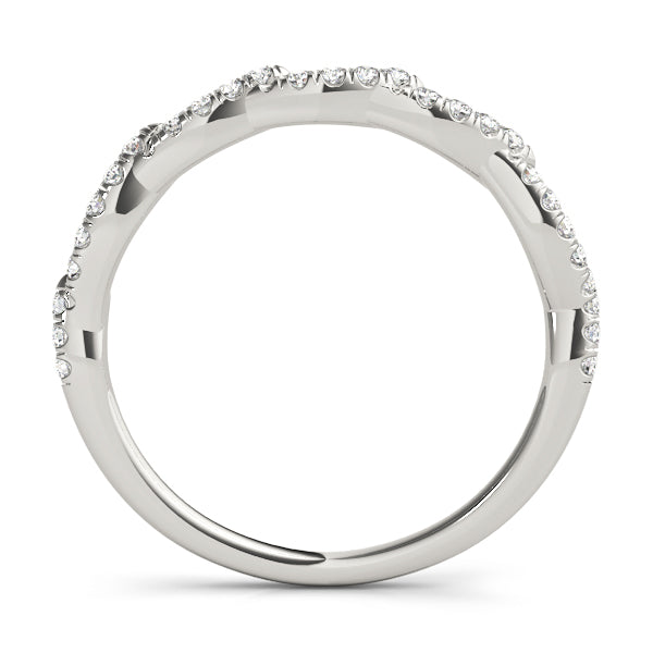 Stackable Wedding Band for Twisted Shanks